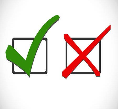 true or false のイラスト素材