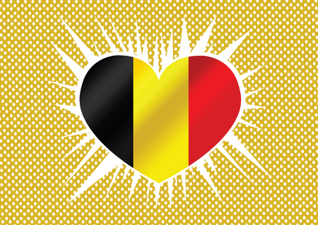 National flag of Belgium themes design のイラスト素材