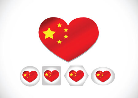 China flag themes idea のイラスト素材