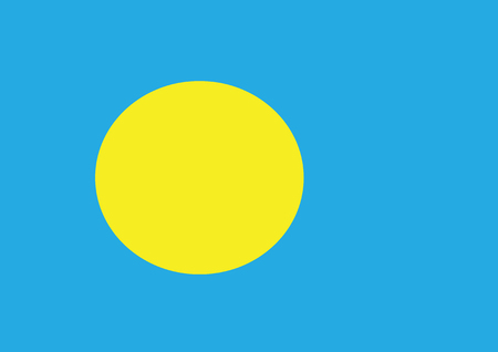 Palau flag themes idea designのイラスト素材