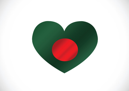 Bangladesh flag themes idea designのイラスト素材