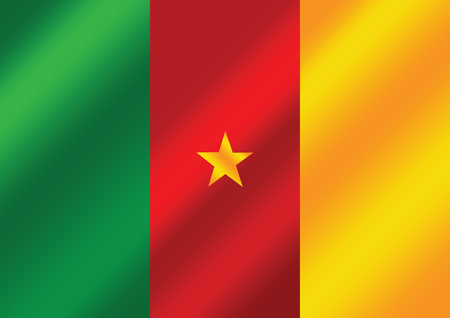 Cameroon flag themes idea designのイラスト素材