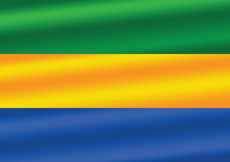 flag of Gabon themes idea designのイラスト素材