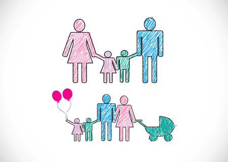 People Family icon Pictogram Peopleのイラスト素材