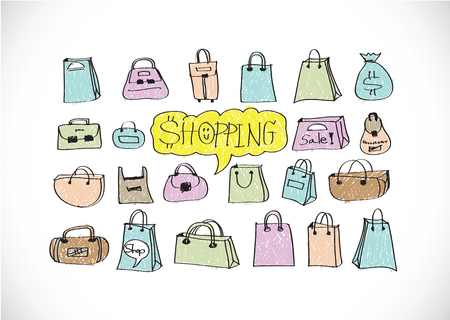 Hand doodle Business icon set idea designのイラスト素材