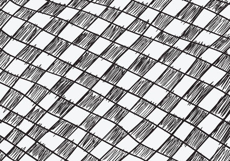 Hand drawn seamless pattern doodle backgroundのイラスト素材