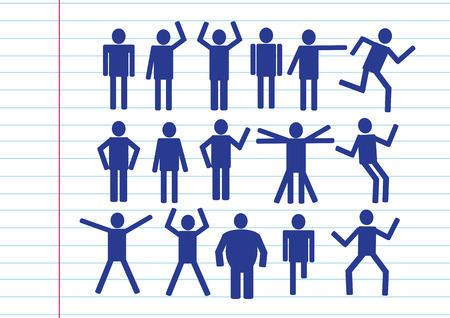 Pictograms people Man Icon Sign Symbol Pictogramのイラスト素材