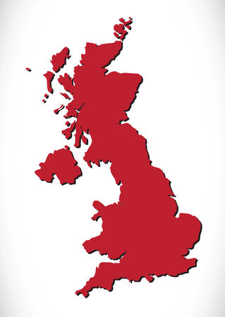 Map of United Kingdom のイラスト素材