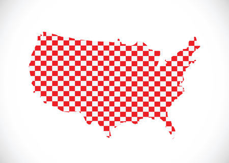 Map of USA のイラスト素材