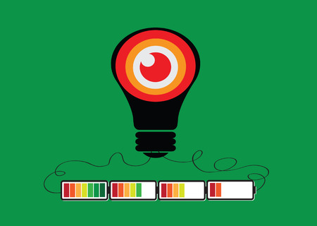Eco friendly light bulb plant growing green eco energy concept 