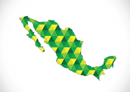 map of Mexico Decorative idea design のイラスト素材