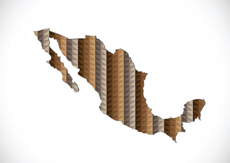 map of Mexico Decorative idea design のイラスト素材