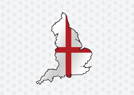 map of  England flag  Decorative idea designのイラスト素材
