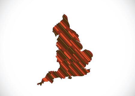 map of  England  Decorative idea designのイラスト素材