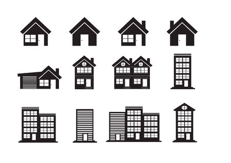 Building Icons Setのイラスト素材