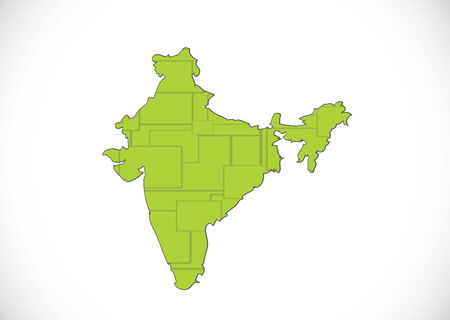 Map of India idea designのイラスト素材