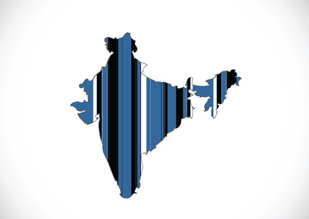 Map of India idea designのイラスト素材