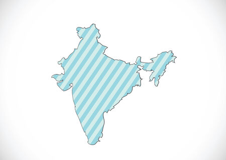 Map of India idea designのイラスト素材