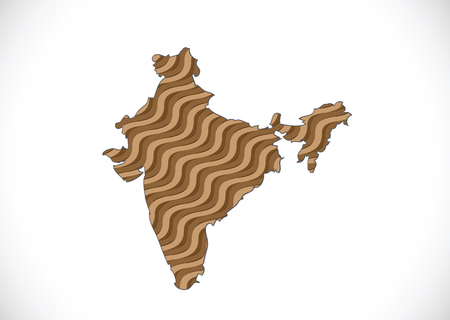 Map of India idea designのイラスト素材