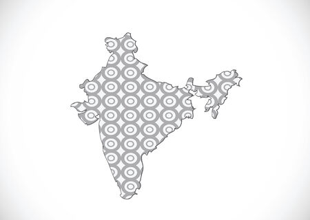 Map of India idea designのイラスト素材