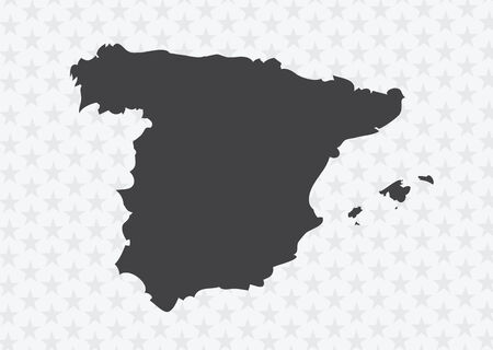 Map of Spain idea designのイラスト素材