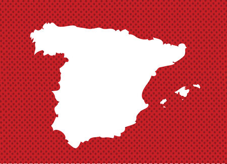 Map of Spain idea designのイラスト素材