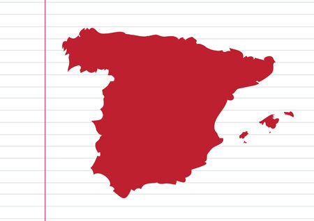 Map of Spain idea designのイラスト素材