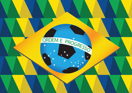 Abstract background Brazil flag concept idea designのイラスト素材