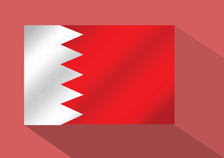 Bahrain flag themes idea designのイラスト素材