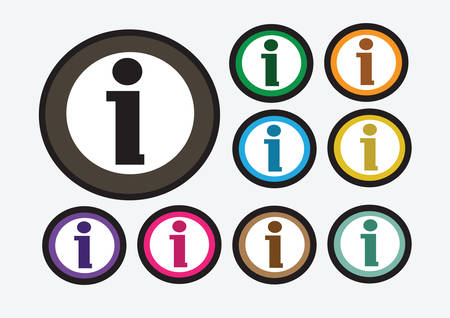 Information sign iconのイラスト素材