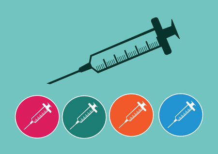 syringe icons setのイラスト素材