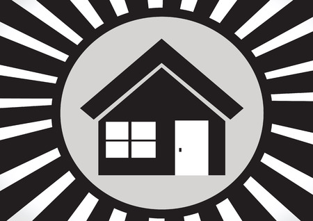 Home icon and Real estate conceptのイラスト素材