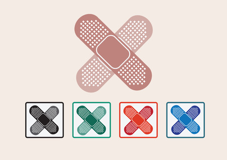 illustration of medical bandageのイラスト素材