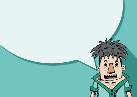 People thinking and peoples talking with dialog speech bubblesのイラスト素材