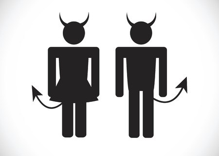 Pictogram Devil Icon Symbol Signのイラスト素材