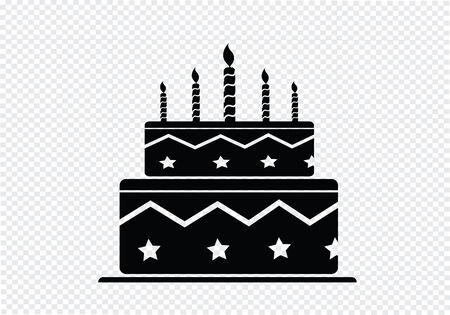 Birthday cake iconのイラスト素材