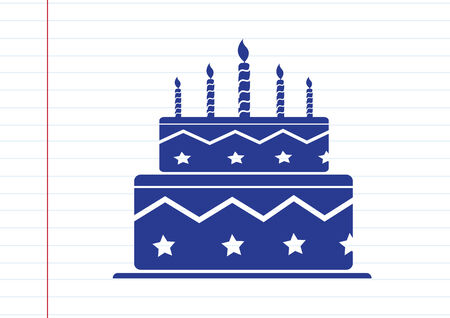 Birthday cake iconのイラスト素材