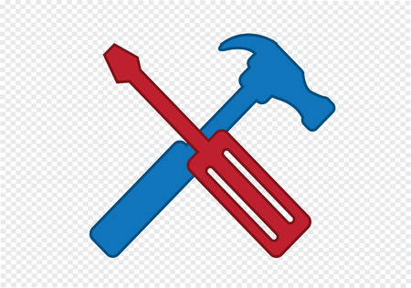 Tools and Hammer  iconのイラスト素材