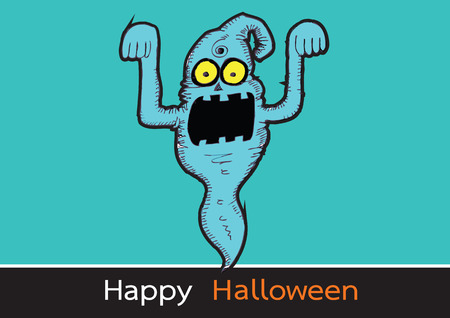 Ghost for Halloweenのイラスト素材