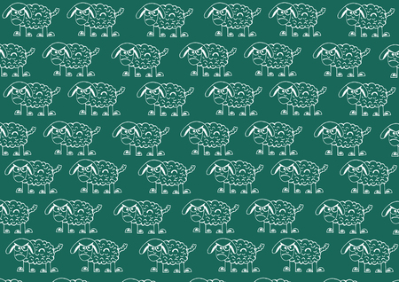 sheep cartoonのイラスト素材