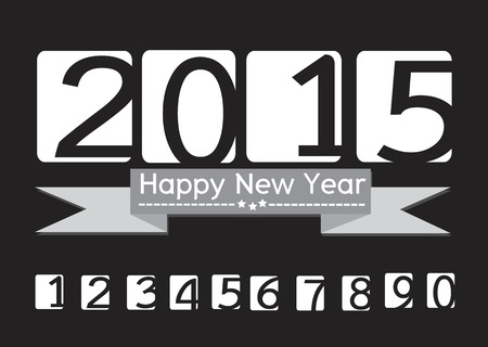 happy new year 2015のイラスト素材