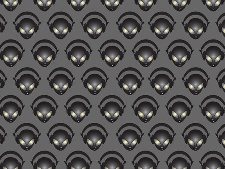 Alien monsters Backgroundのイラスト素材