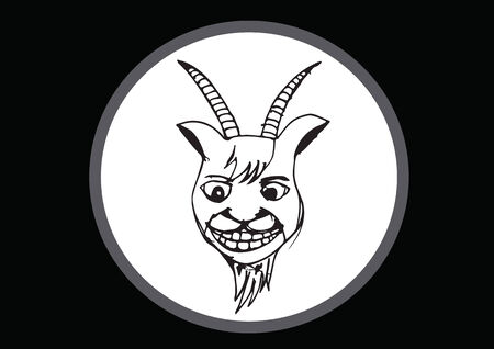 goat cartoon  illustrationのイラスト素材