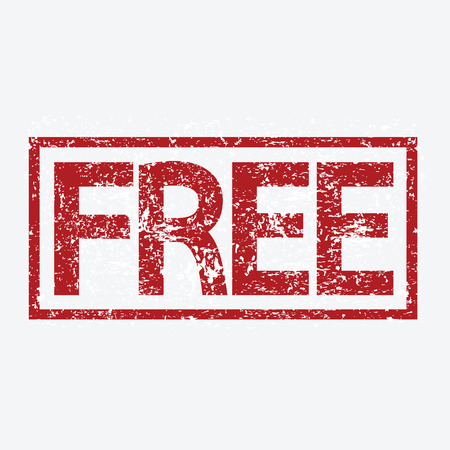 Free stamp vector illustrationのイラスト素材