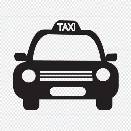 Taxi Car Icon illustrationのイラスト素材