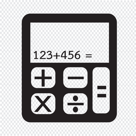calculator icon illustrationのイラスト素材