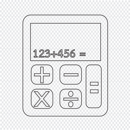 calculator icon illustrationのイラスト素材