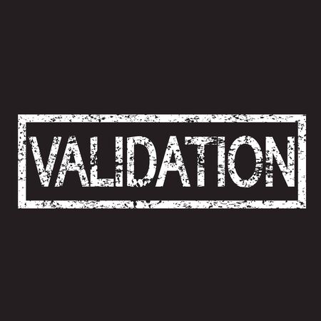 stamp word validation illustrationのイラスト素材