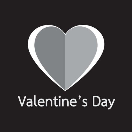 heart Valentines day cardのイラスト素材