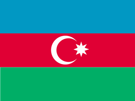 Flag of Azerbaijanのイラスト素材